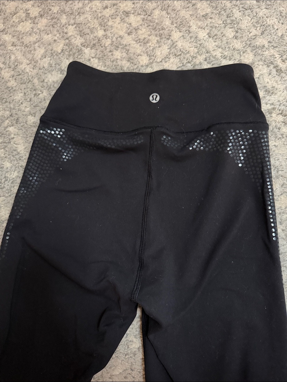 Black Leggings with Side pattern